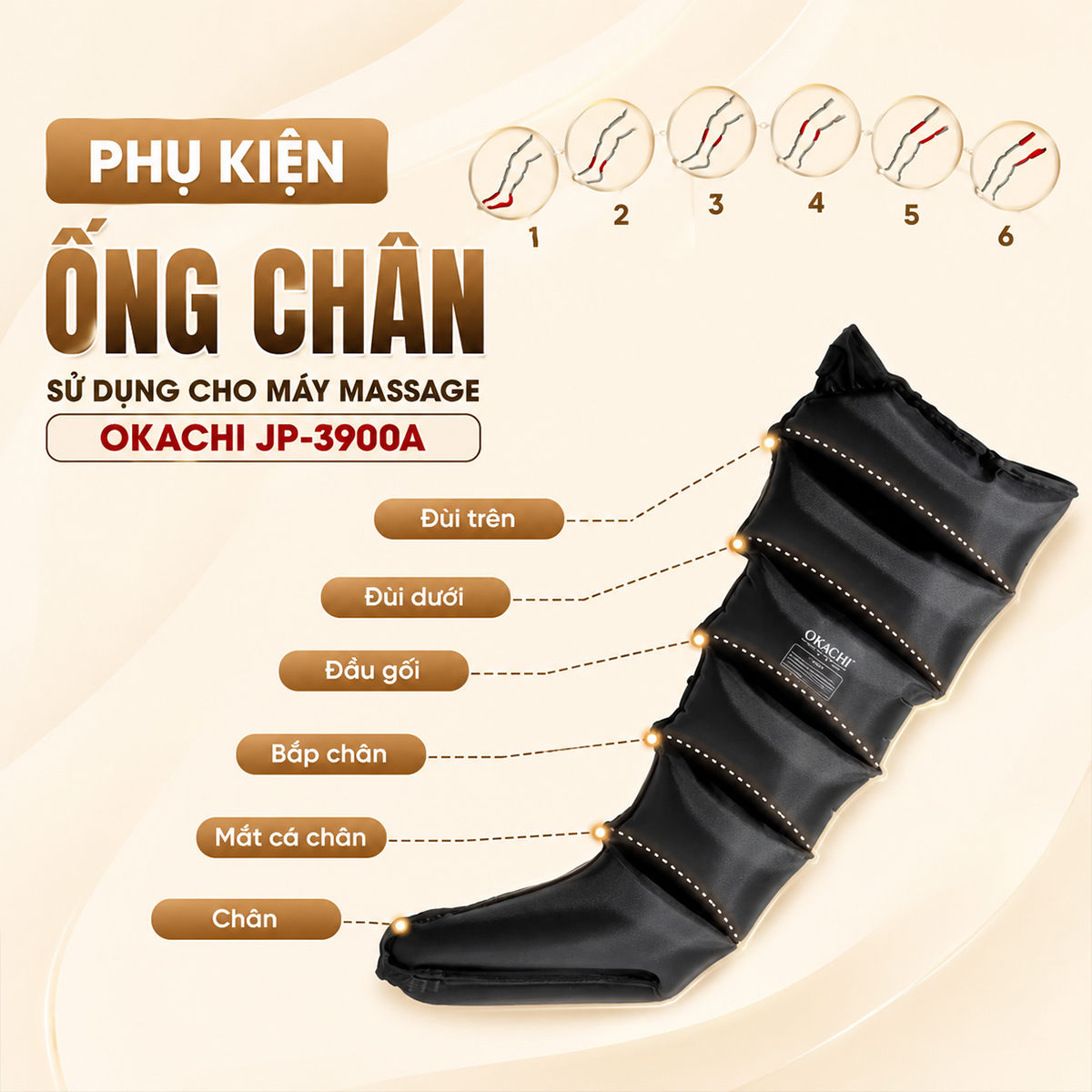 JP-3900A phụ kiện ống chân